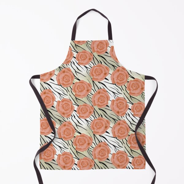 Item preview, Seamless pattern of Roses on tiger background. designed and sold by fuzzyfox.
