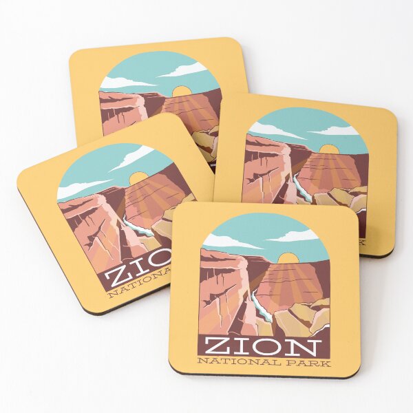 Item preview, Zion National Park in Utah designed and sold by CoolSilhouettes.
