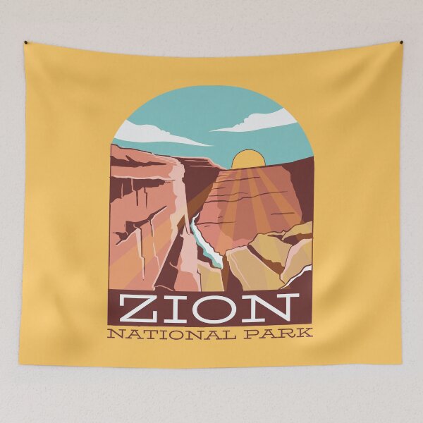 Item preview, Zion National Park in Utah designed and sold by CoolSilhouettes.