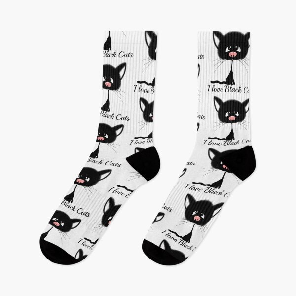 Artikelvorschau, ICH LIEBE SCHWARZE KATZEN entworfen und verkauft von wiboandbear.