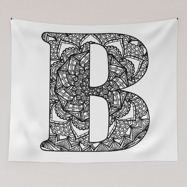 Item preview, Mandala Letter B designed and sold by lizashev.