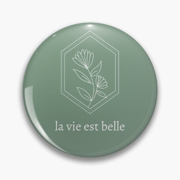 Item preview, La Vie est Belle white French quote designed and sold by linedesigns.