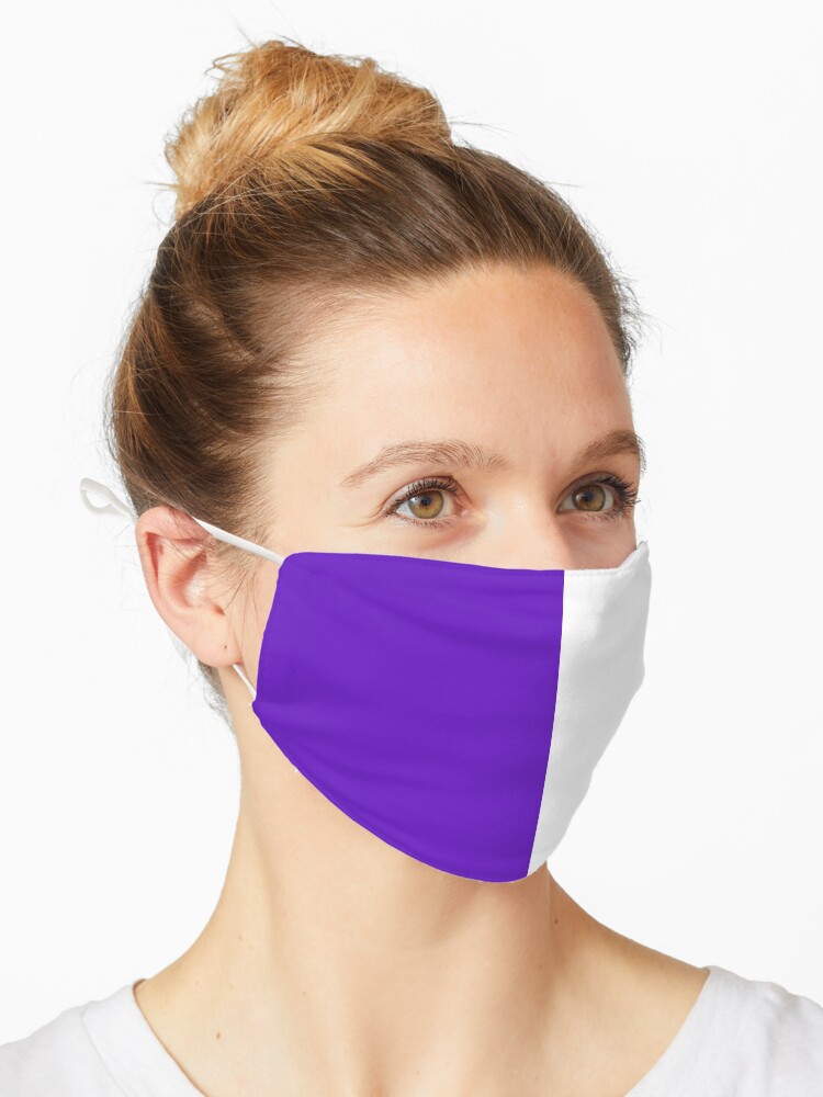 Half Purple Half White Mini Skirt Mask By Stickersandtees Redbubble