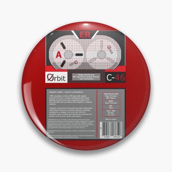 Item preview, Orbit Electronics ER C-46 type 2 reel to reel cassette (front and back) designed and sold by B-96-J.