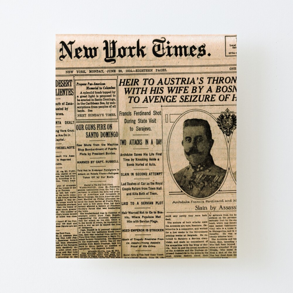 Old Newspaper, ur,mounted_print_canvas_portrait_small_front,square,1000x1000