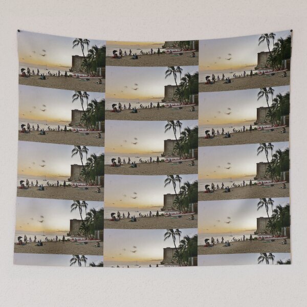 Item preview,  Waikiki Beach at Sunset designed and sold by Martha Sherman.