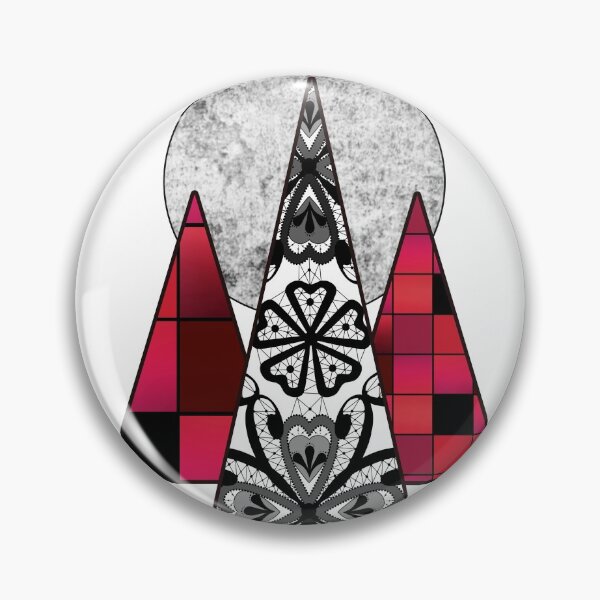 Item preview, Art design geometric pattern in black,grey and red tones. designed and sold by fuzzyfox.