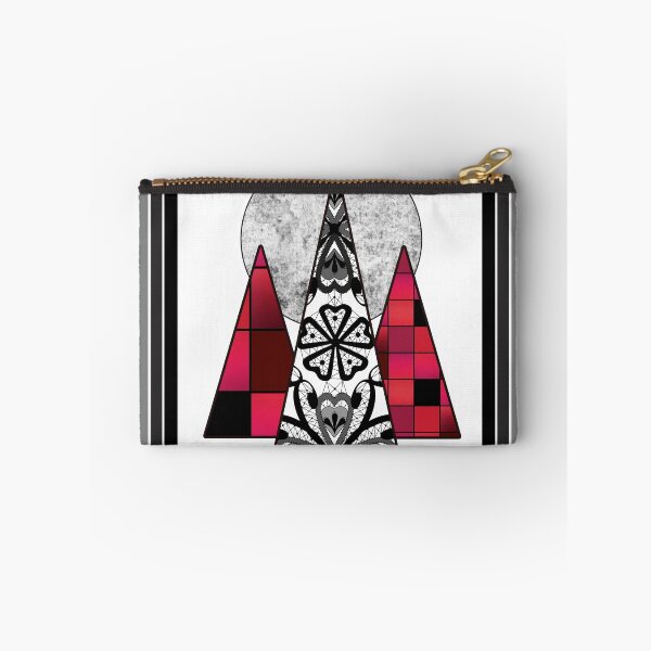 Item preview, Art design geometric pattern in black,grey and red tones. designed and sold by fuzzyfox.