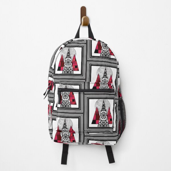 Item preview, Art design geometric pattern in black,grey and red tones. designed and sold by fuzzyfox.