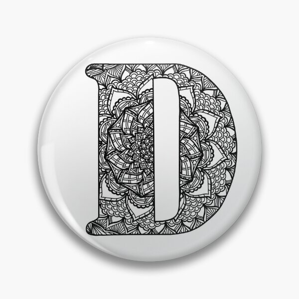 Item preview, Mandala Letter D designed and sold by lizashev.
