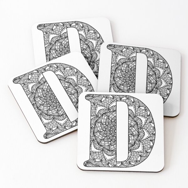 Item preview, Mandala Letter D designed and sold by lizashev.