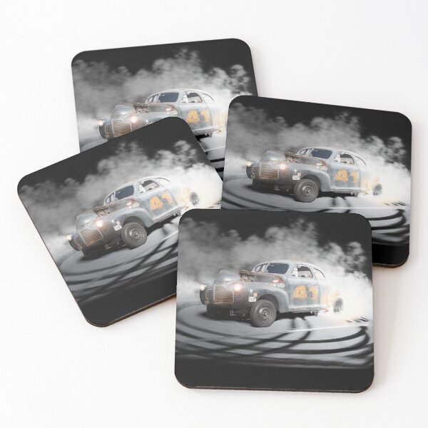 Item preview, 1941 Chevy Gasser Hot Rod Doing Burnout (for dark product) designed and sold by lensesandwheels.