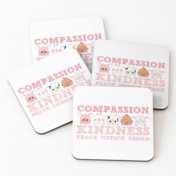 Item preview, COMPASSION KINDNESS VEGAN designed and sold by wiboandbear.