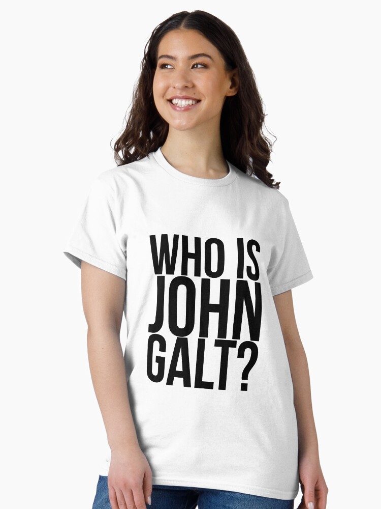Thumbnail 2 of 7, Classic T-Shirt, Who is John Galt? designed and sold by tdamockingbird.