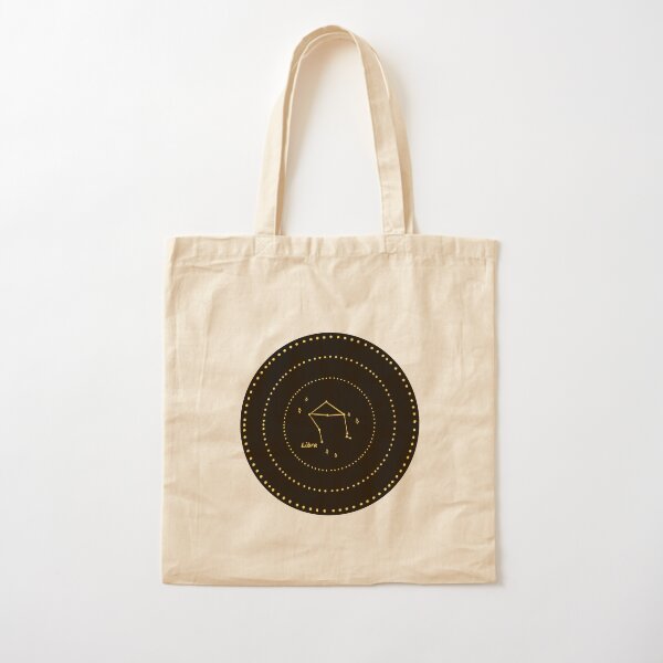 Libra Constellation Cotton Tote Bag