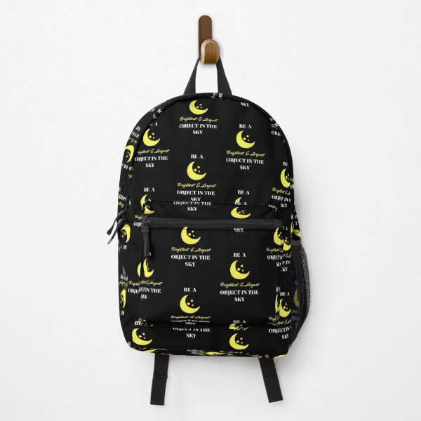 Item preview, Be a Moon: Brightest and Largest in the Sky Positive Motivation Fun Quote for Kids and Parents (Black) designed and sold by sinceanna.