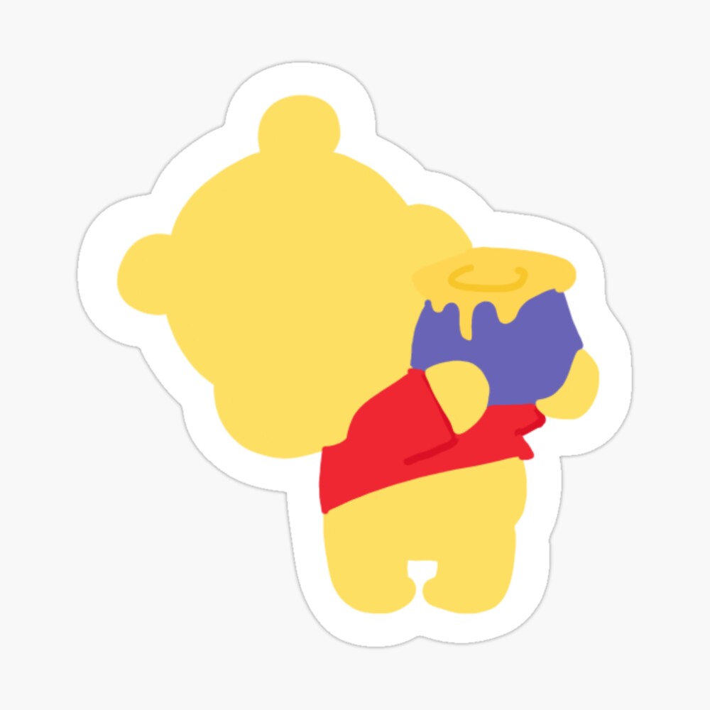 Pooh” sticker Sticker for Sale by Ashlyn79