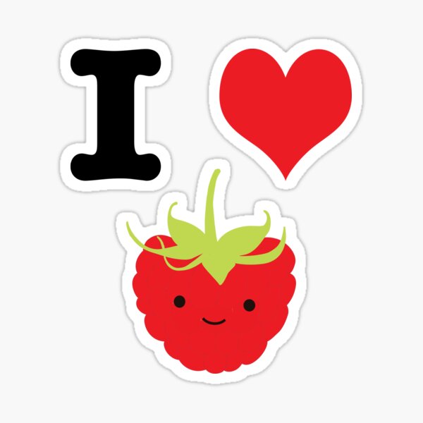 Artikel-Vorschau von Süße Kawaii Ich liebe Himbeeren, designt und verkauft von Eggtooth.