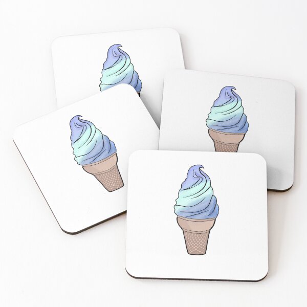 Item preview, Blue watercolor icecream designed and sold by Christiana Nicole.