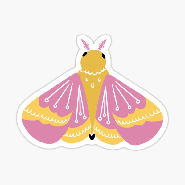 Rosy Maple Moth Waterproof Vinyl Sticker – Botanical Bright - Add a Little  Beauty to Your Everyday