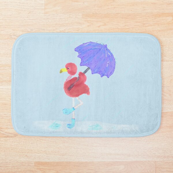 Item preview, Flamingo in the Rain designed and sold by adagiopointe.