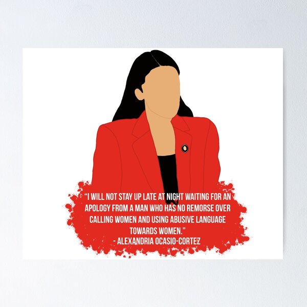 Item preview, Alexandria Ocasio-Cortez Speech designed and sold by ismuggleturtles.