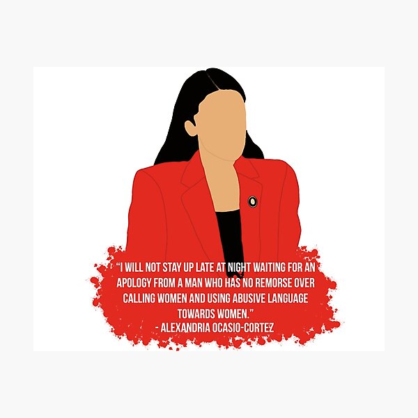 Item preview, Alexandria Ocasio-Cortez Speech designed and sold by ismuggleturtles.