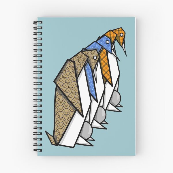 Item preview, Patterned Origami Emperor Penguins designed and sold by piedaydesigns.