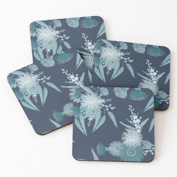 Item preview, Eucalyptus Blue Bloom -  Monochromatic Blue Color Palette designed and sold by Sketchbook Designs.
