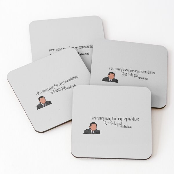 Item preview, "I am running away from my responsibilities & it feels good" -Michael Scott designed and sold by kaylanettleton.