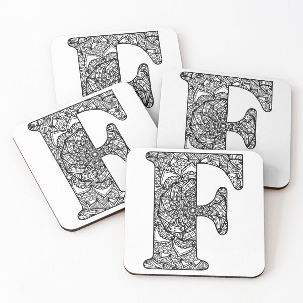 Item preview, Mandala Letter F designed and sold by lizashev.