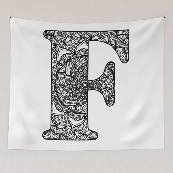 Item preview, Mandala Letter F designed and sold by lizashev.