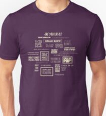 League of Gentlemen - Local Sayings Unisex T-Shirt