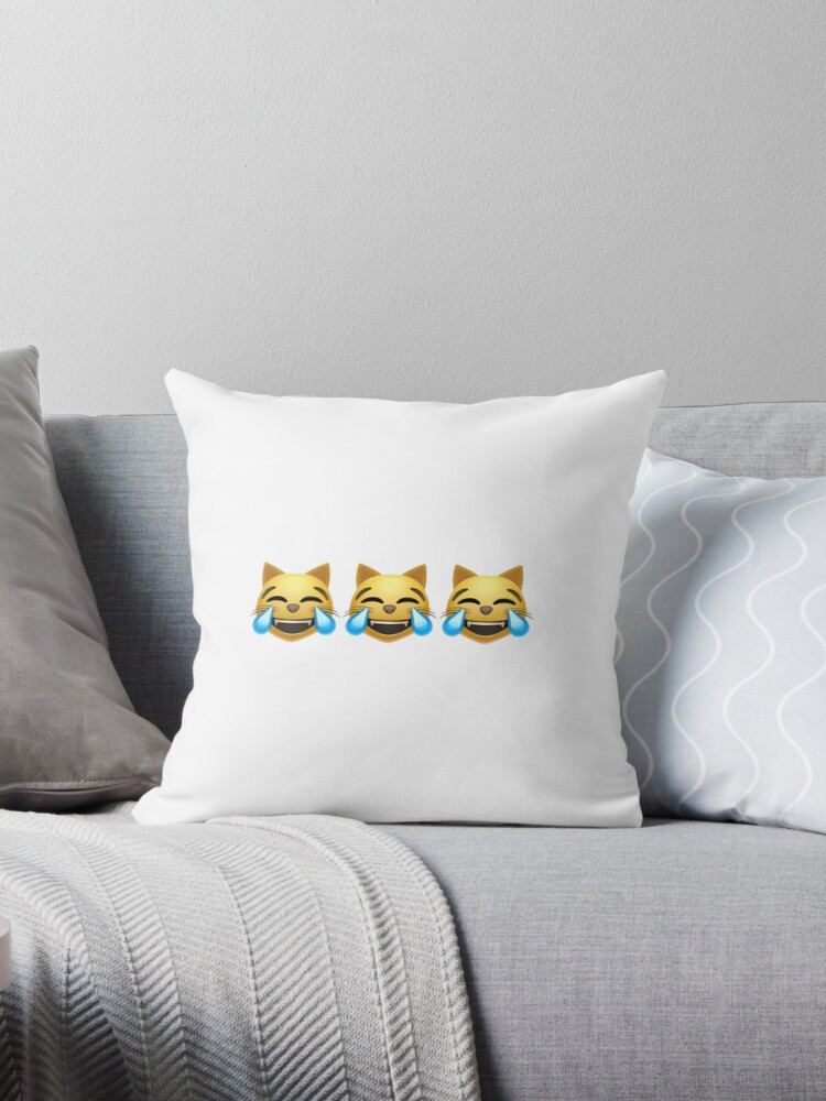 Cat best sale emoji pillow