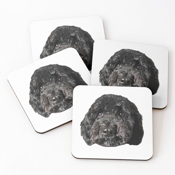 Item preview, Cockapoo Cockerpoo Black Puppy Dog designed and sold by ElegantCat.