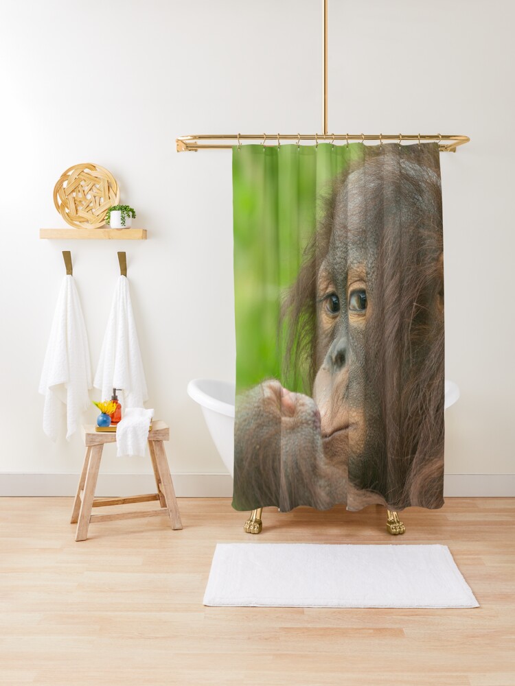 Cute Baby Gorilla Shower Curtain for Sale by rawshutterbug