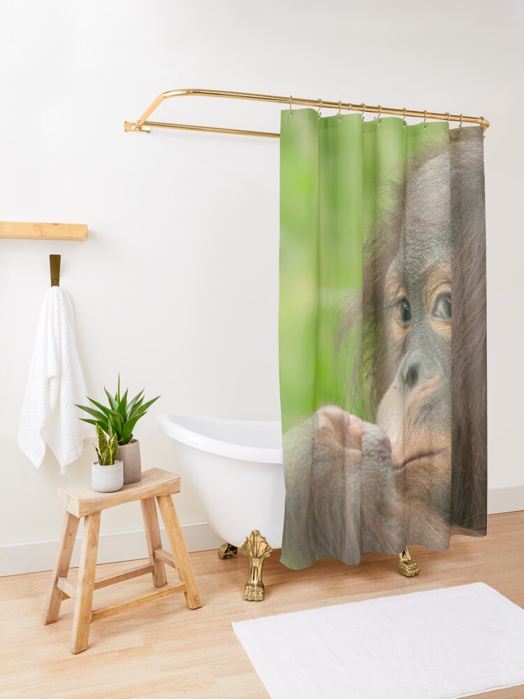 Cute Baby Gorilla Shower Curtain for Sale by rawshutterbug