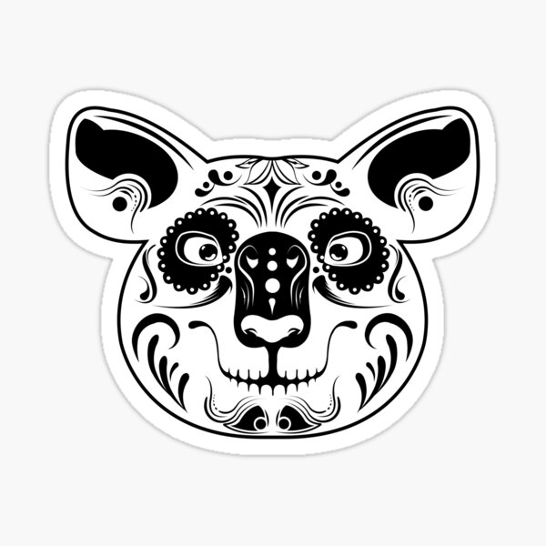 Koala Day of the Dead Sticker
