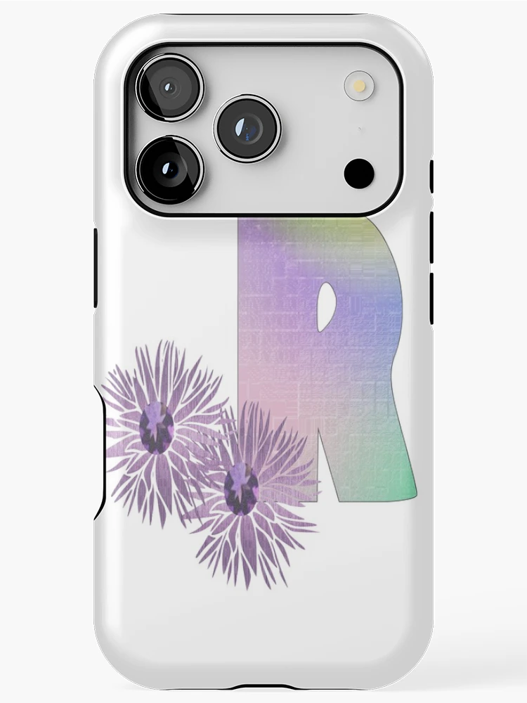 Thumbnail 1 of 4, iPhone Case, Monogram R/ Abstract Geometric Pattern designed and sold by aldona.