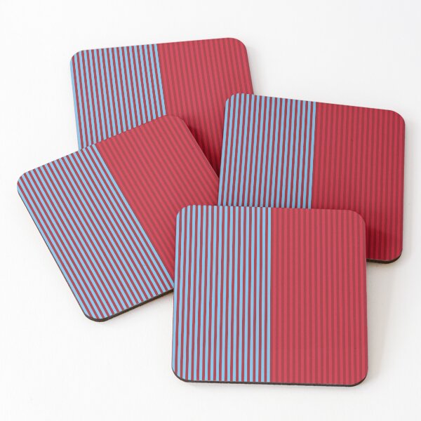 Item preview, Aston Villa Retro 1988 Claret and Blue Home Striped Halves designed and sold by Sporting Colour.