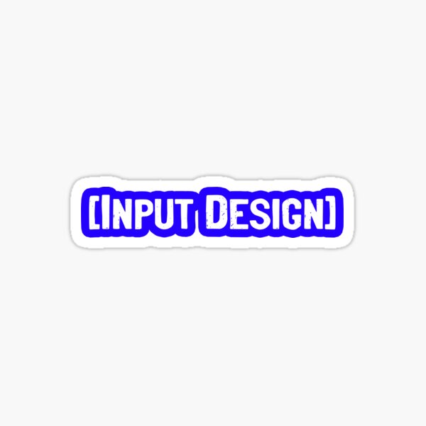 Input Design Sticker