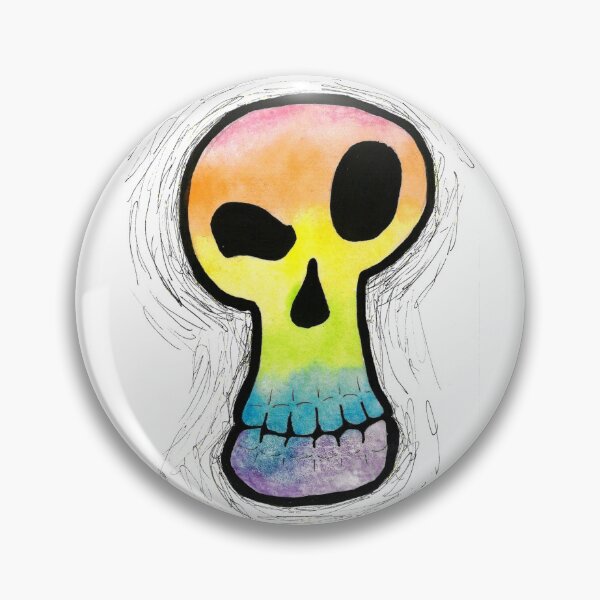 Item preview, The Confused Skull of Many Colors designed and sold by Thornesong Design.