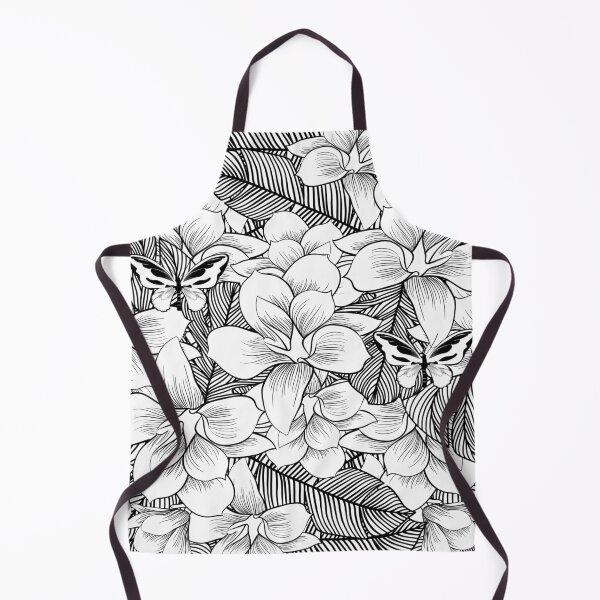 Item preview, Black and white flower leaf print designed and sold by Lisa Johnson.