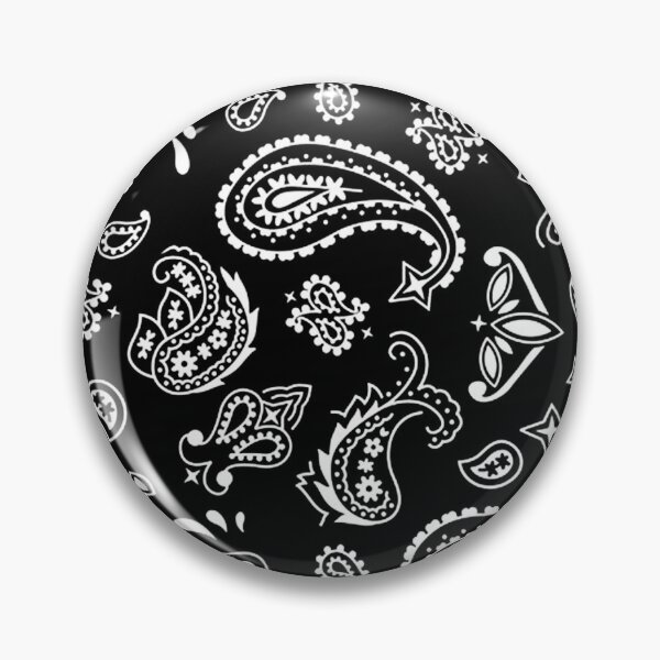 Item preview, White Paisley (On Black) designed and sold by BadBehaviour.