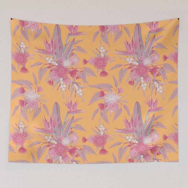 Item preview, Eucalyptus Summer Bloom -  Pink and Orange Colour Palette designed and sold by Sketchbook Designs.