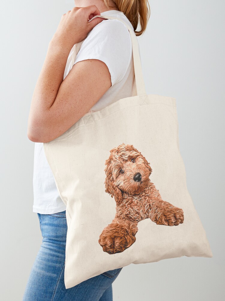 Toy Brown Poodle Tote Bag