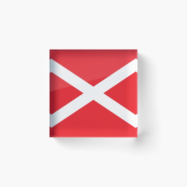 Item preview, Aberdeen Red Scottish Saltire designed and sold by Sporting Colour.