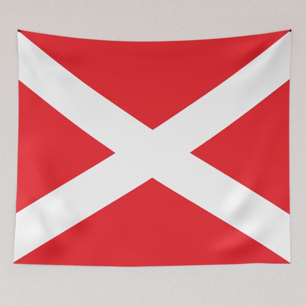 Item preview, Aberdeen Red Scottish Saltire designed and sold by Sporting Colour.