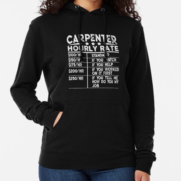 funny carpenter hoodies