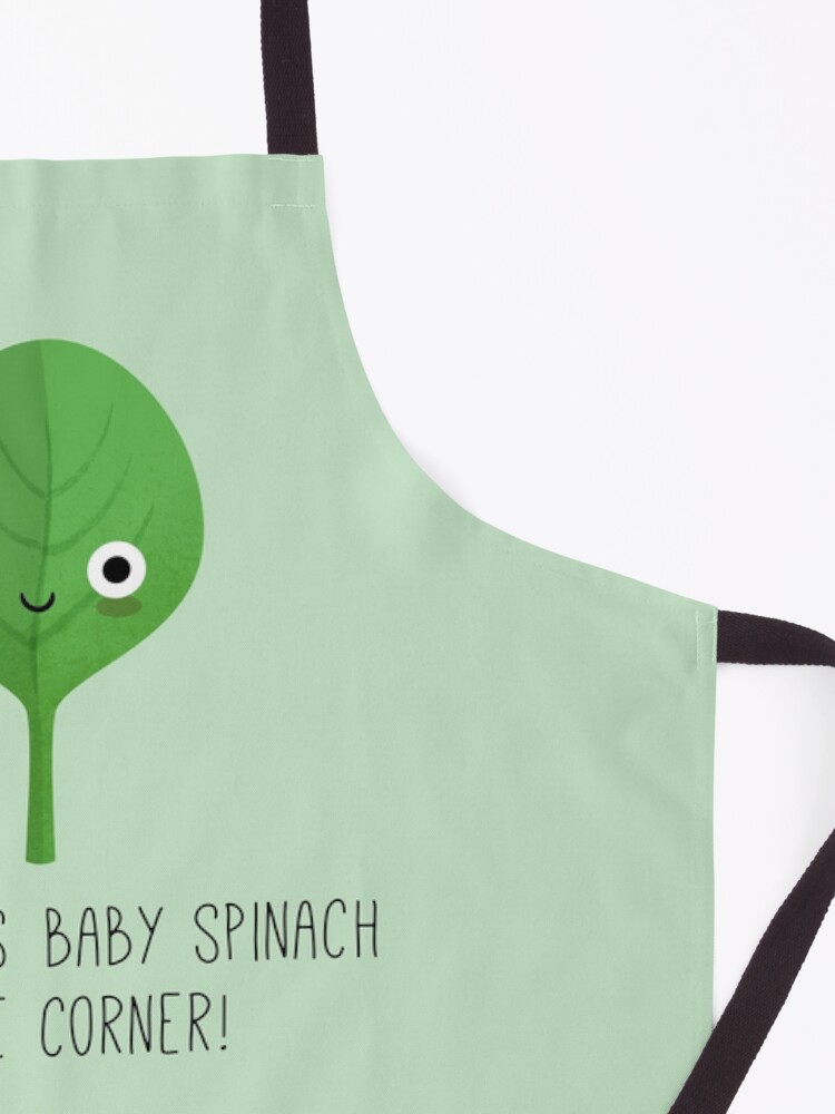 Alternate view of Nobody Puts Baby Spinach in the Corner! Apron